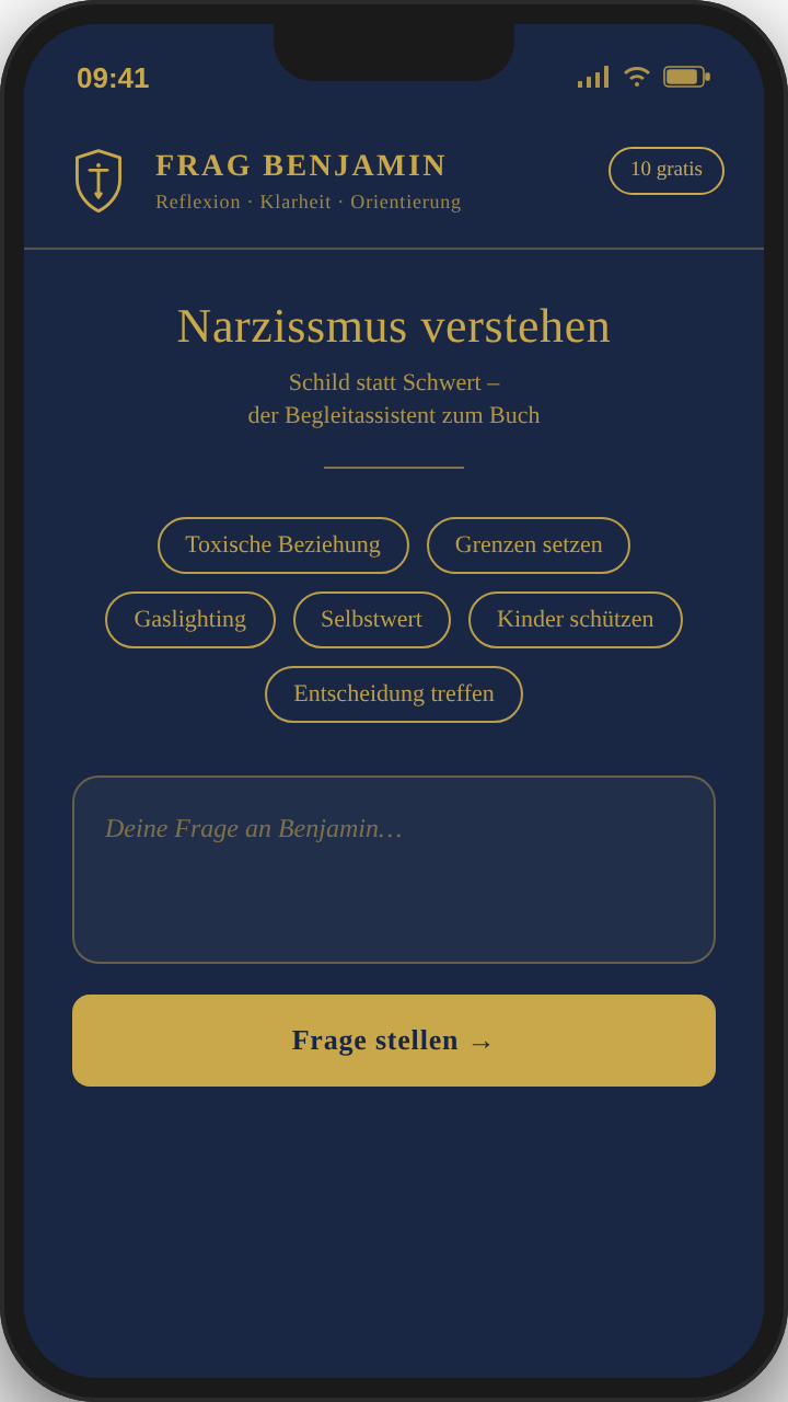 Frag Benjamin – die App auf dem Smartphone